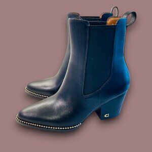 Coach Pierce Bootie Leather Boots CC786 Women Size 6 Black's